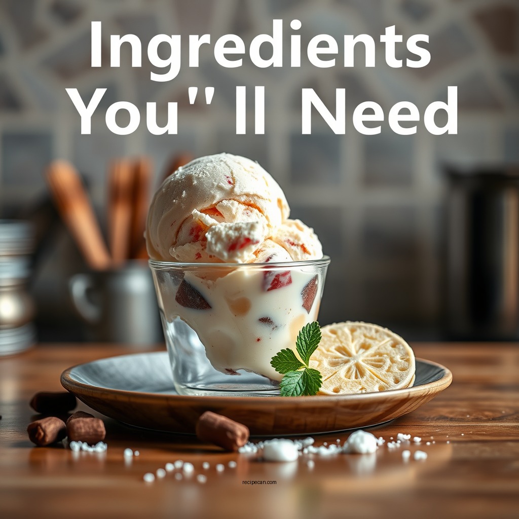 Ingredients You'll Need - liquorice ice cream recipe