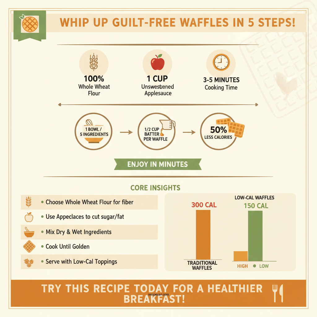 low calorie waffle recipe - Data Infographic and Statistics