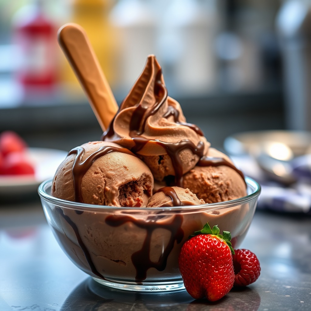 Chocolate Delight Low Fat Ice Cream - low fat ice cream recipes for cuisinart ice cream makers