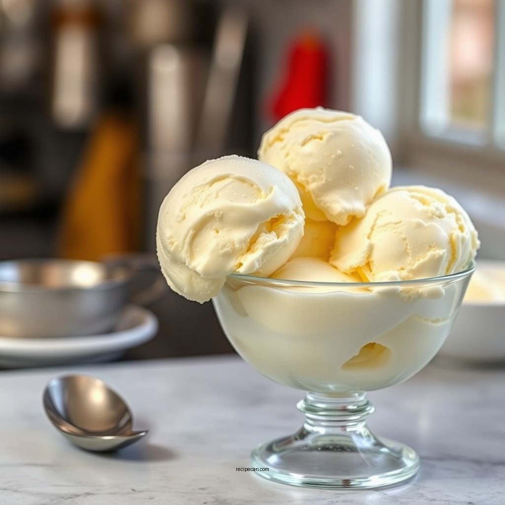 Classic Vanilla Low Fat Ice Cream - low fat ice cream recipes for cuisinart ice cream makers