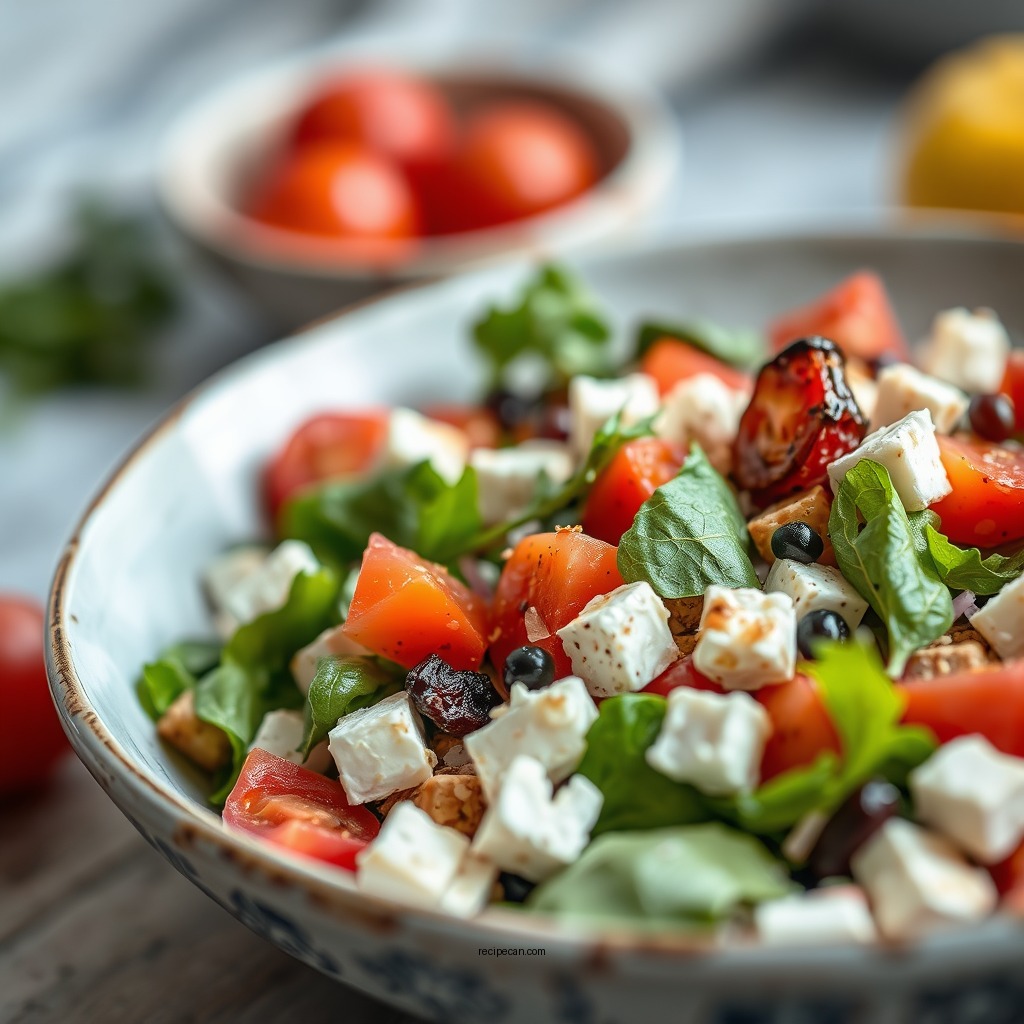 Greek Salad with a Twist - low fodmap salad recipes