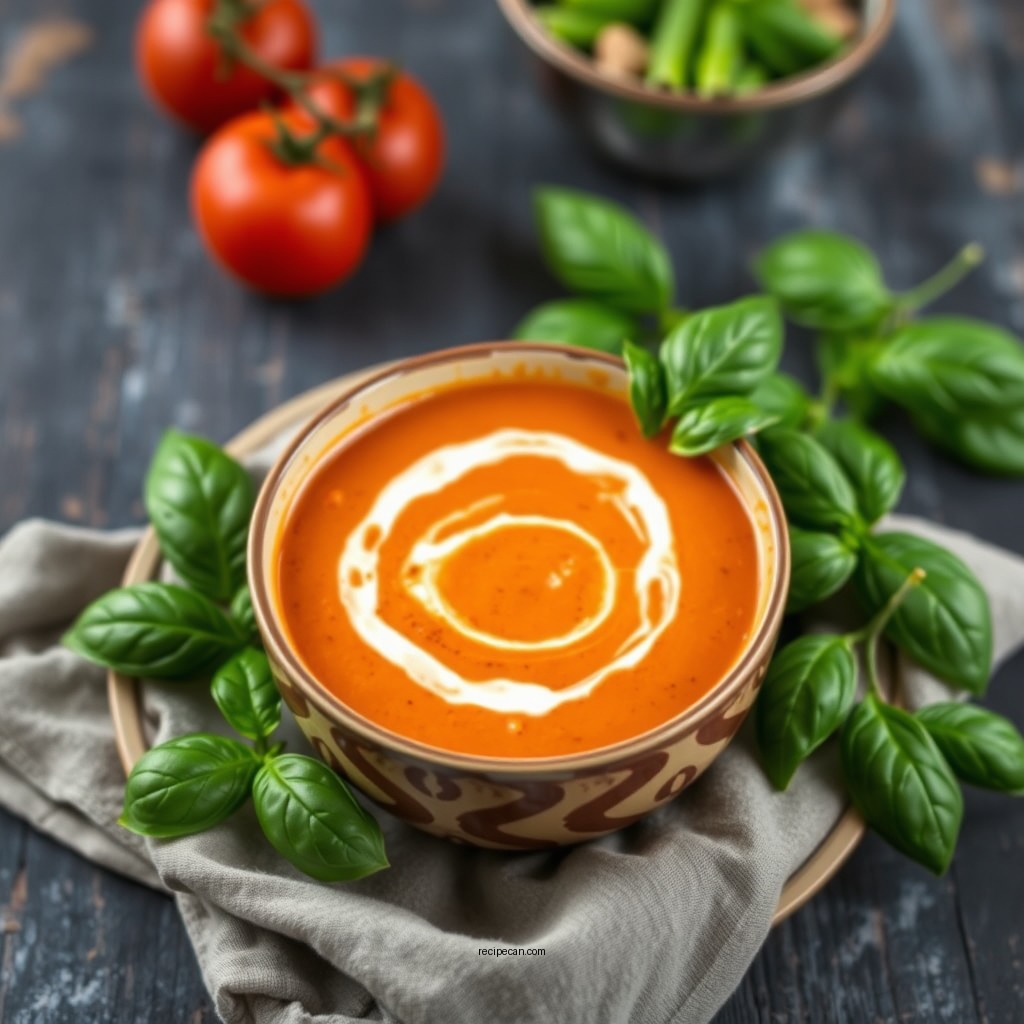 Creamy Tomato Basil Soup - low fodmap soups recipes