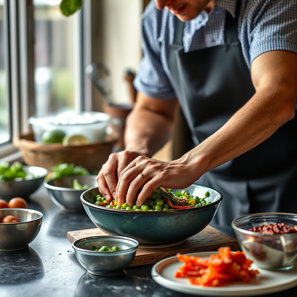 Preparation Steps - luby's green pea salad recipe