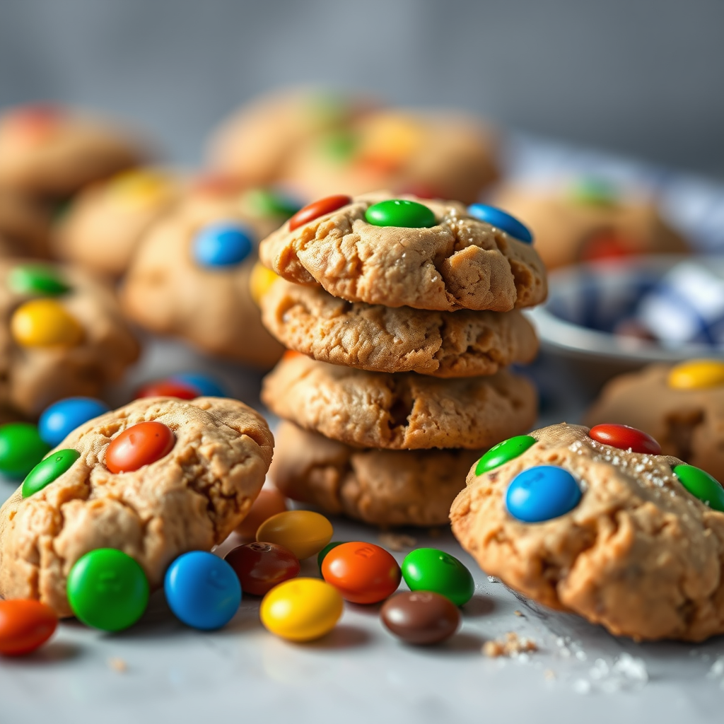Peanut Butter M&M Cookies - m m cookie recipes