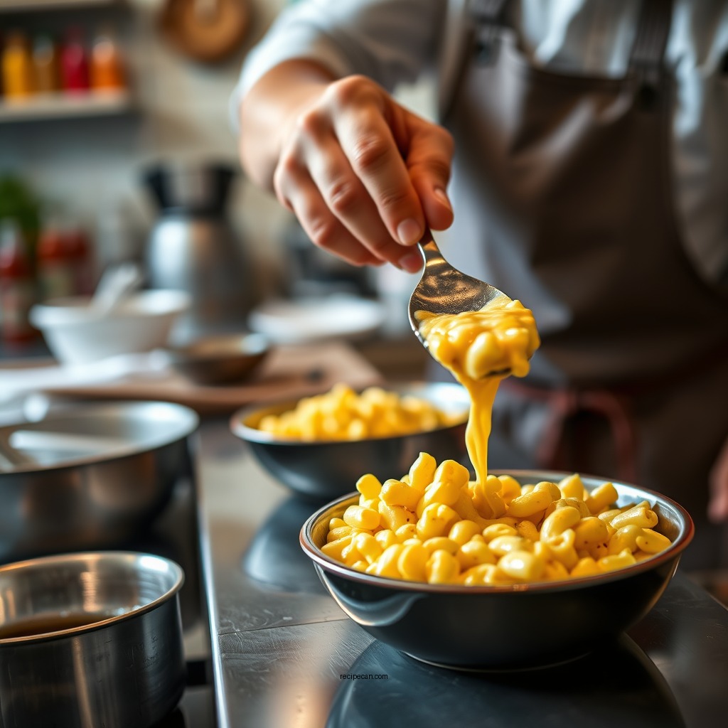 Step-by-Step Sauce Preparation - mac n cheese sauce recipe