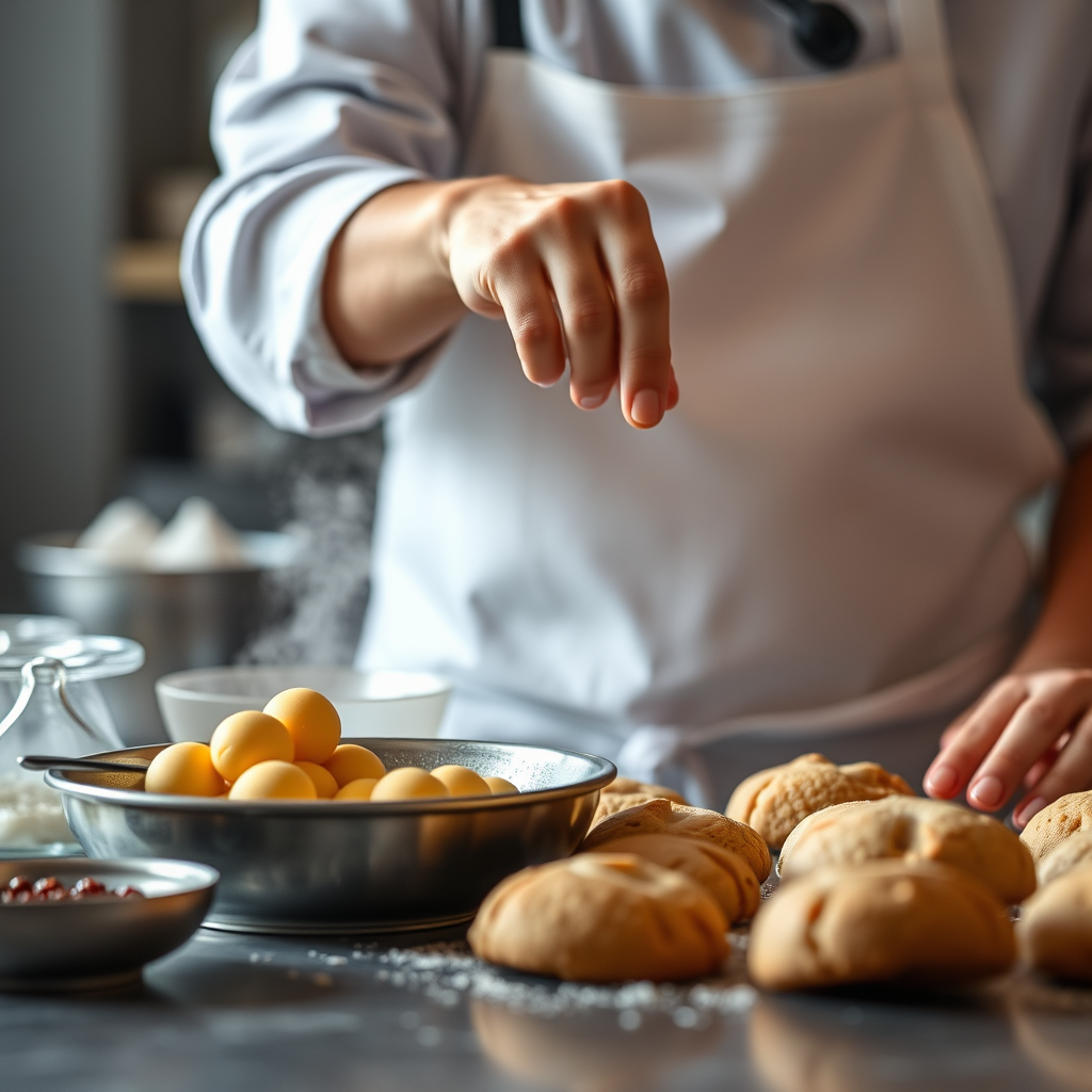 Step-by-Step Preparation - macadamia nut cookie recipe