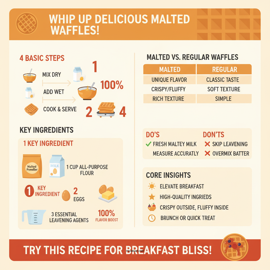 malted waffle recipe - Data Infographic and Statistics