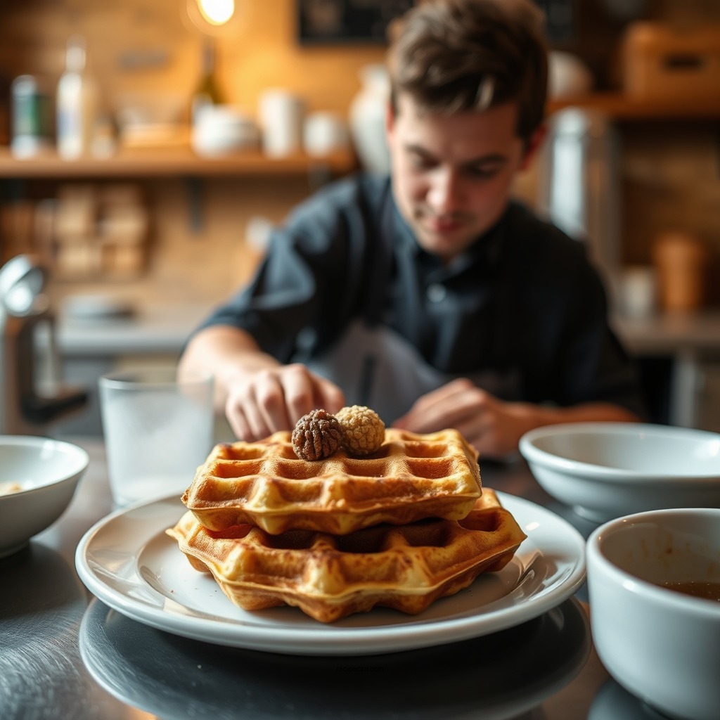 Step-by-Step Preparation - malted waffle recipe