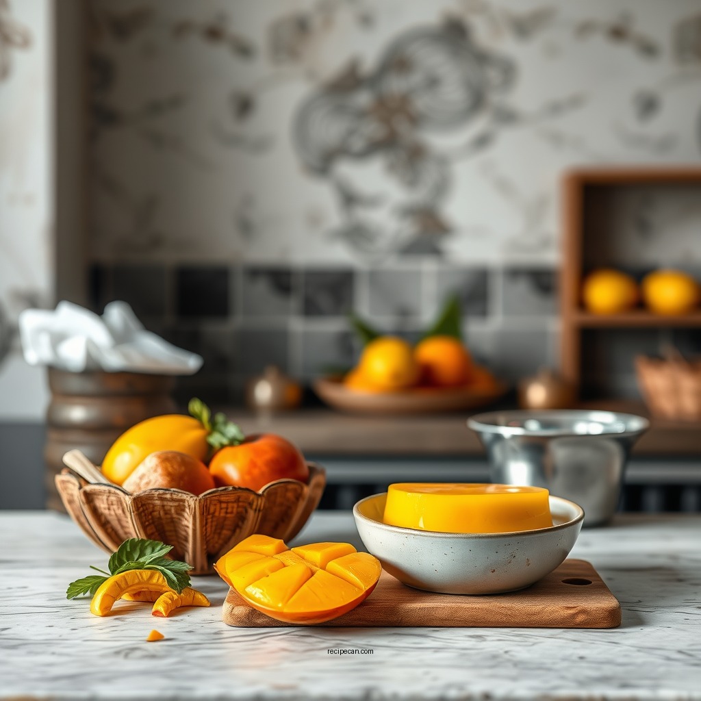 Ingredients You Will Need - mango custard recipe