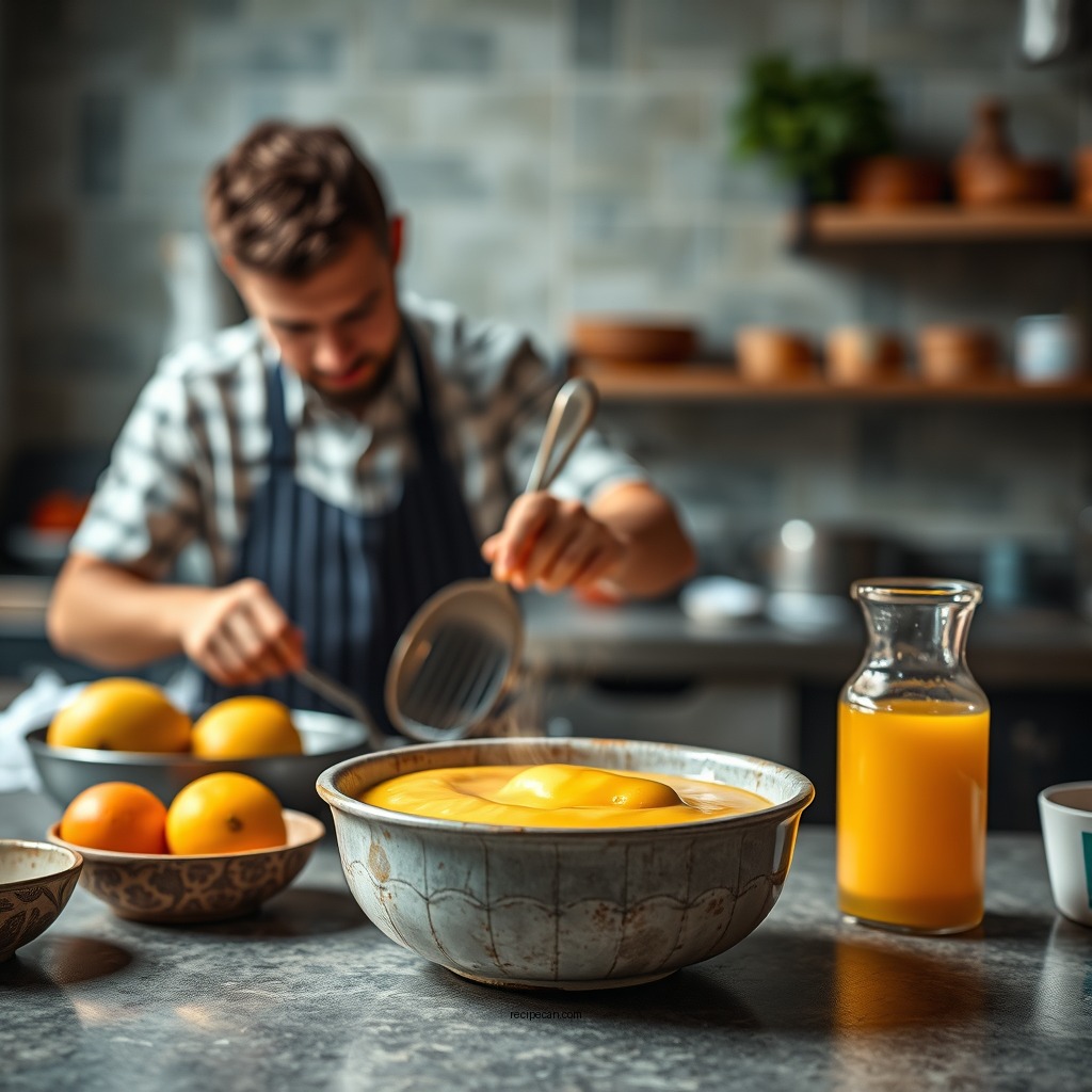 Step-by-Step Preparation - mango custard recipe