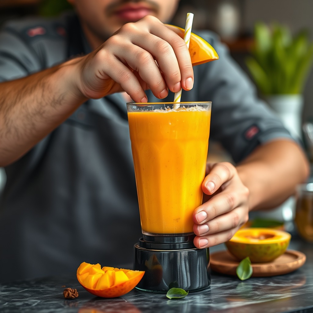 Blending Tips - mango fruit smoothie recipe