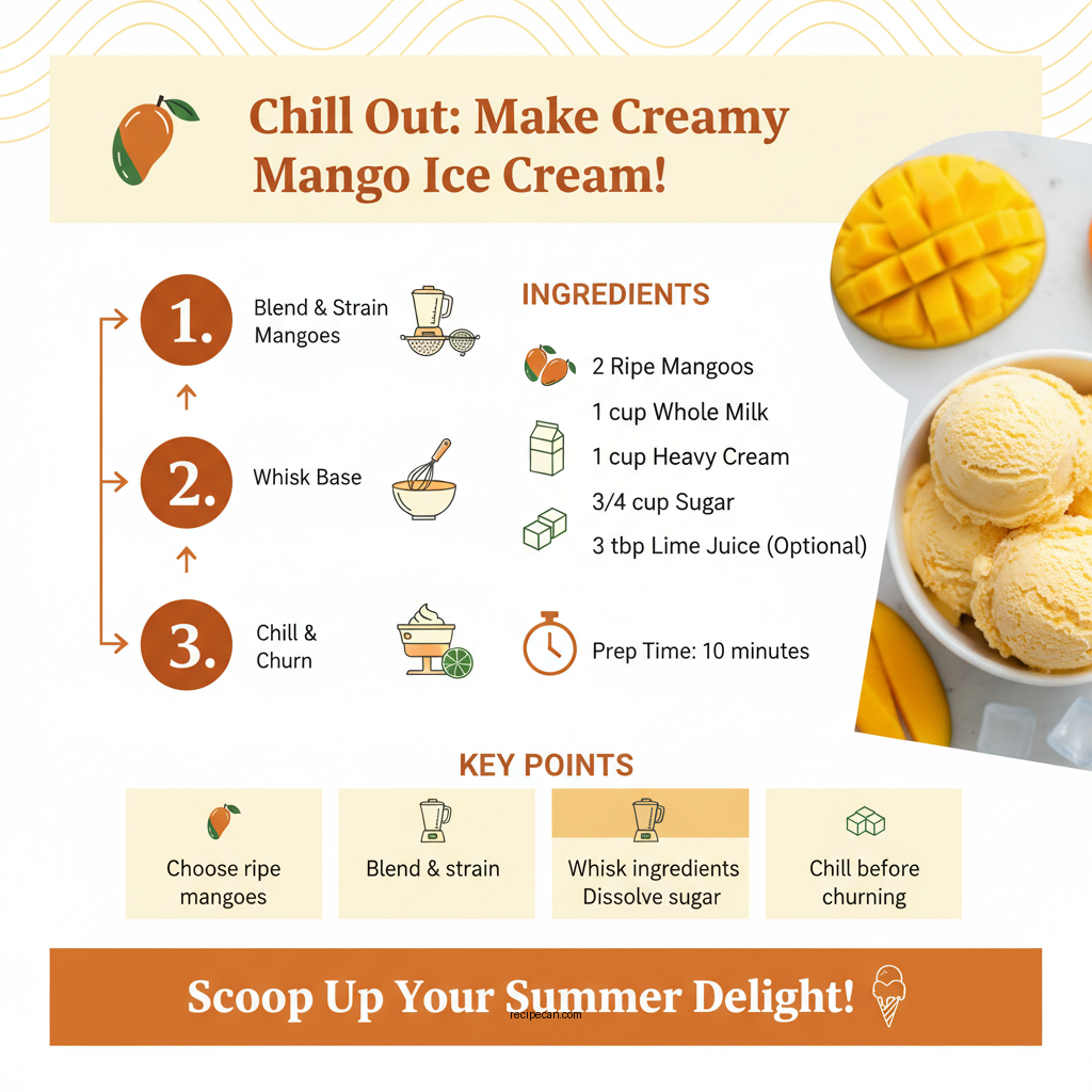 mango ice cream recipe for ice cream maker - Data Infographic and Statistics