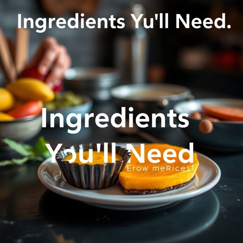 Ingredients You'll Need - mango tart recipe