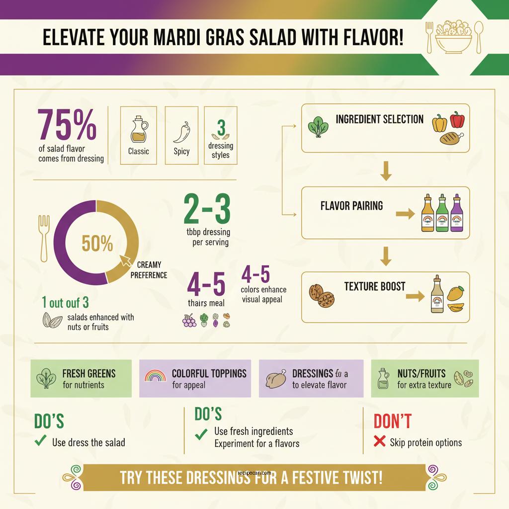 mardi gras salad recipe - Data Infographic and Statistics