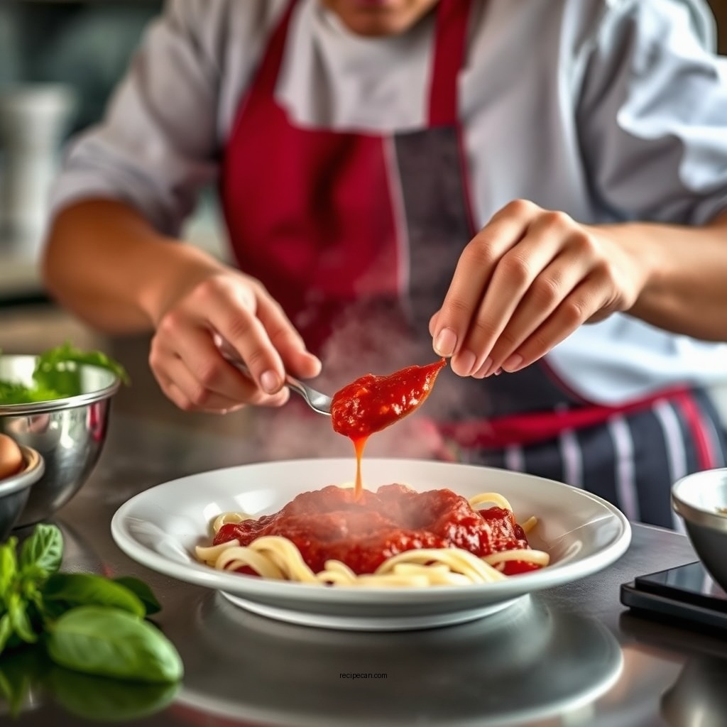 Step-by-Step Preparation - marinara sauce recipe