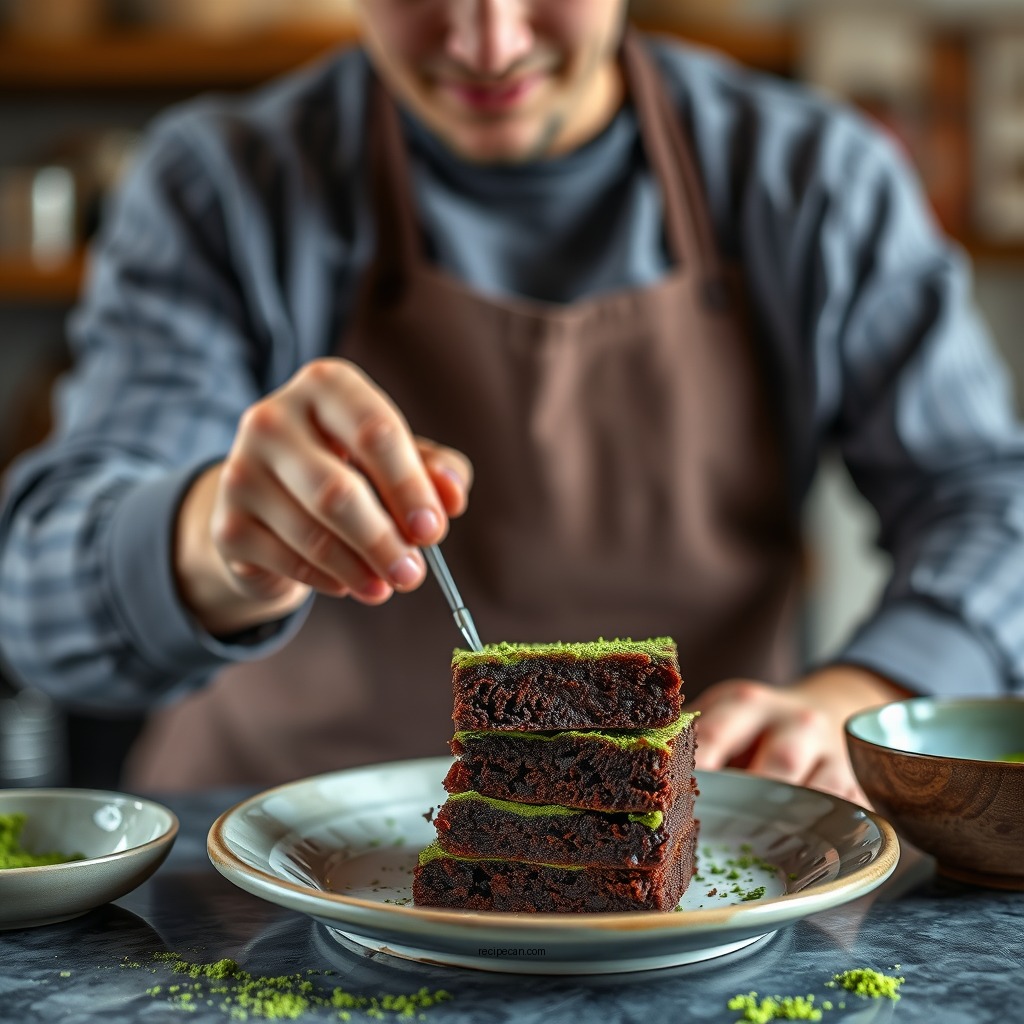 Preparation Steps - matcha brownie recipe