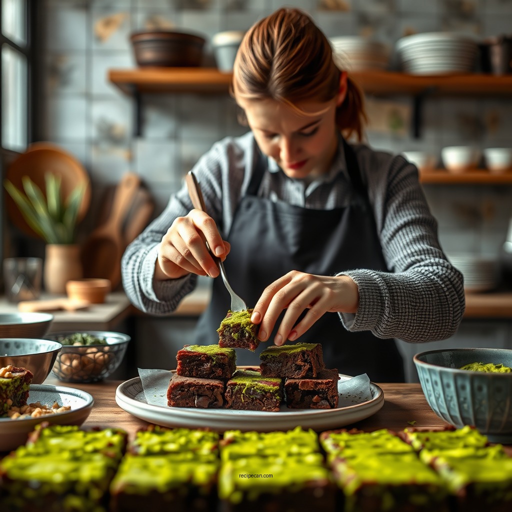 Step-by-Step Instructions - matcha brownies recipe