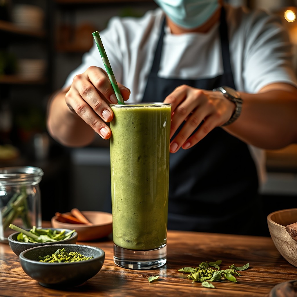 How to Prepare Your Smoothie - matcha green tea smoothie recipe