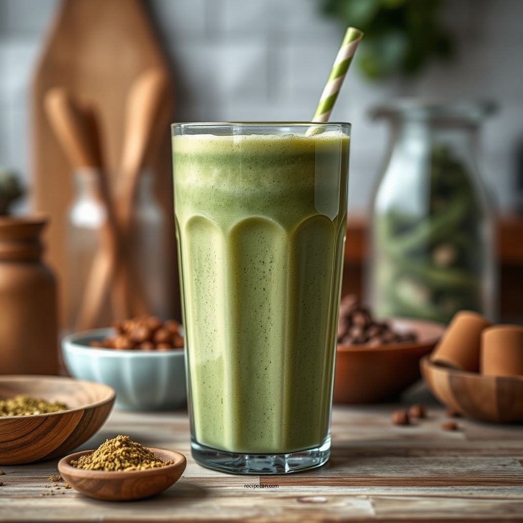 Ingredients You'll Need - matcha green tea smoothie recipe
