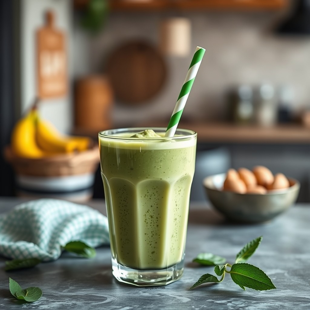 Classic Matcha Banana Smoothie - matcha smoothie recipes