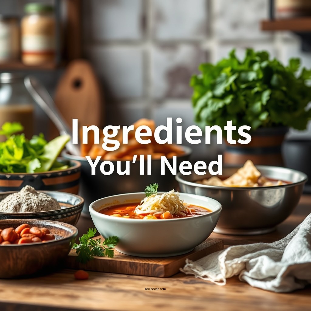 Ingredients You'll Need - max and erma's chicken tortilla soup recipe