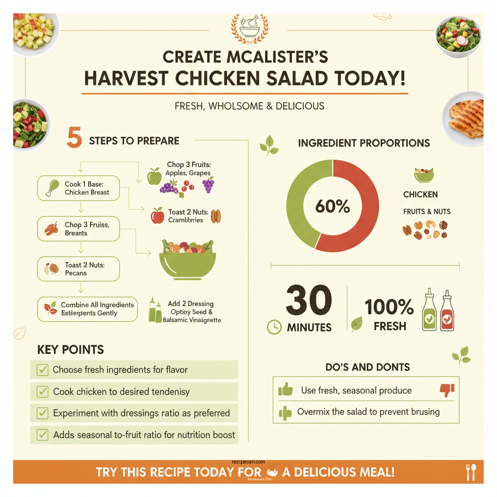 mcalister's harvest chicken salad recipe - Data Infographic and Statistics