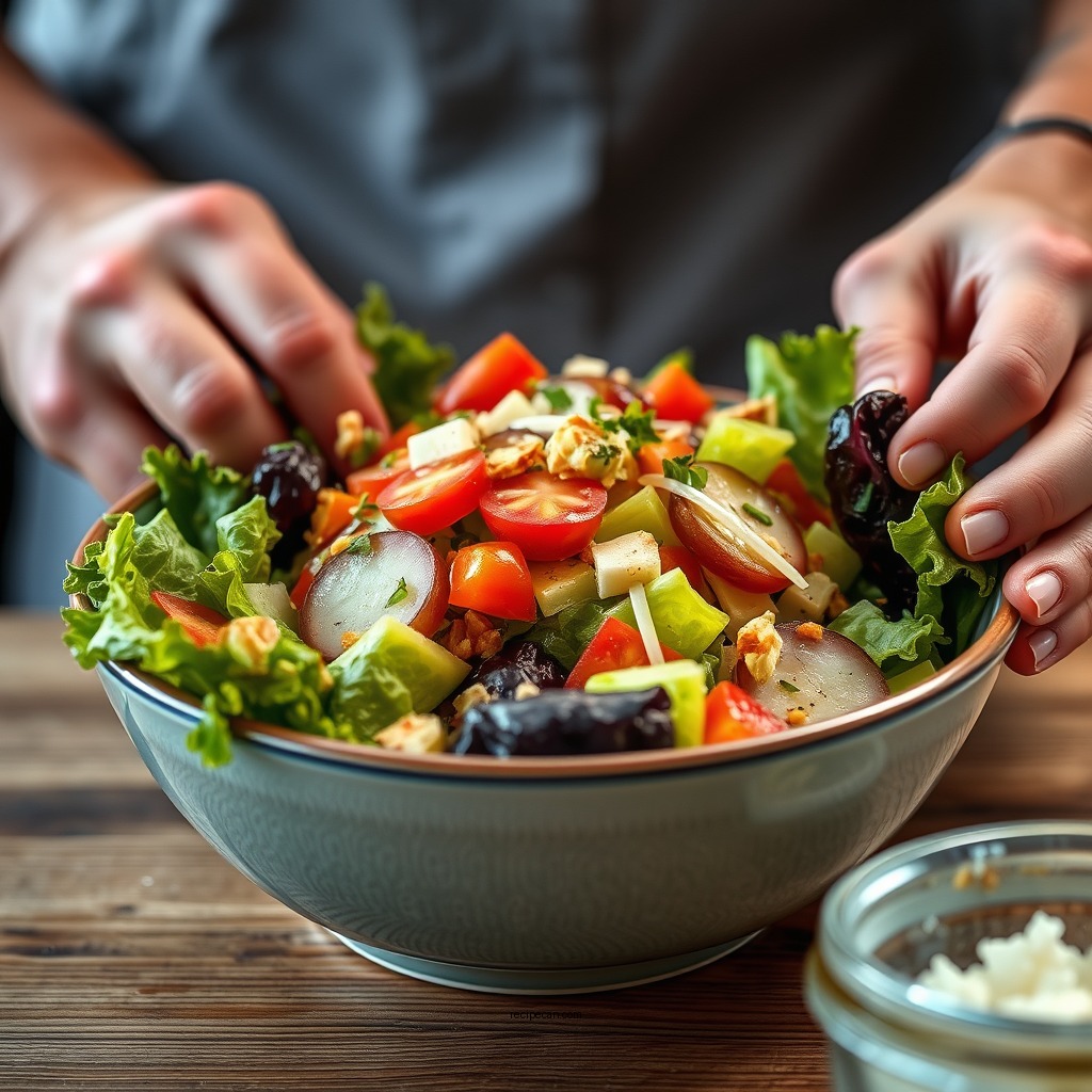 Assembling the Salad - mccarthy salad recipe