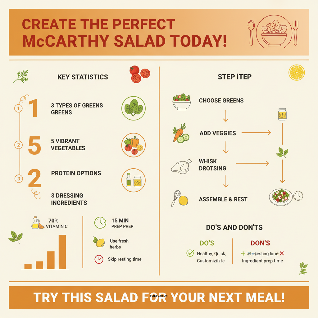 mccarthy salad recipe - Data Infographic and Statistics