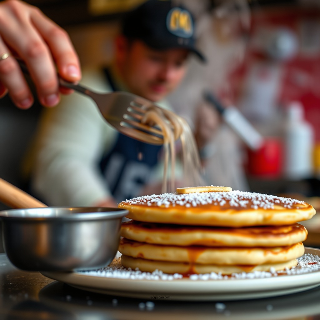 Cooking the Pancakes - mcdonalds pancake recipe