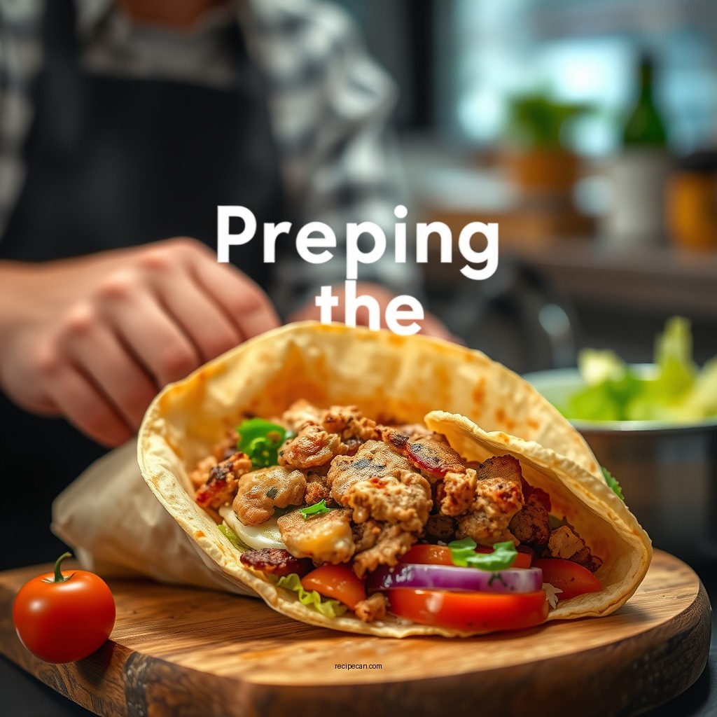 Preparing the Protein - mcdonalds snack wrap recipe