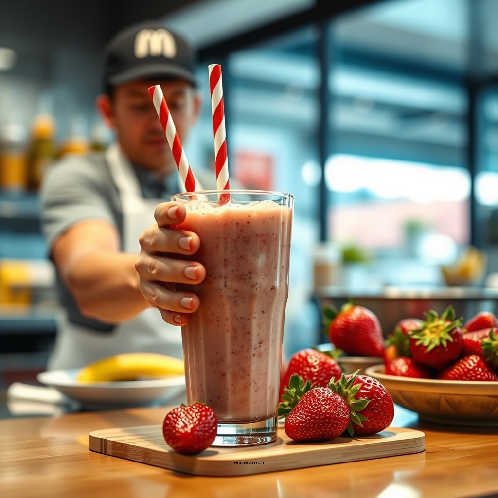 Preparation Steps - mcdonald's strawberry banana smoothie recipe