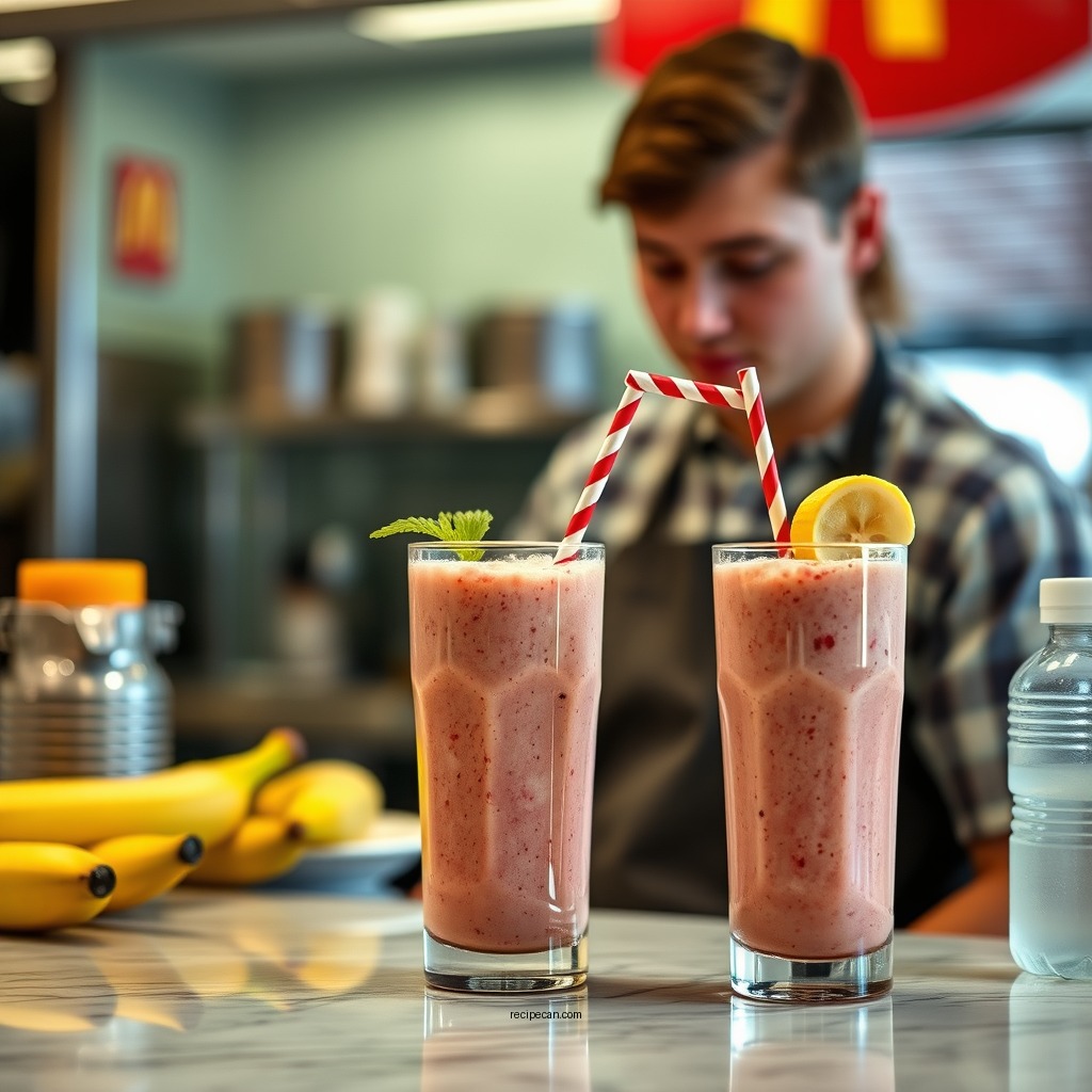 Preparation Steps - mcdonalds strawberry banana smoothie recipe