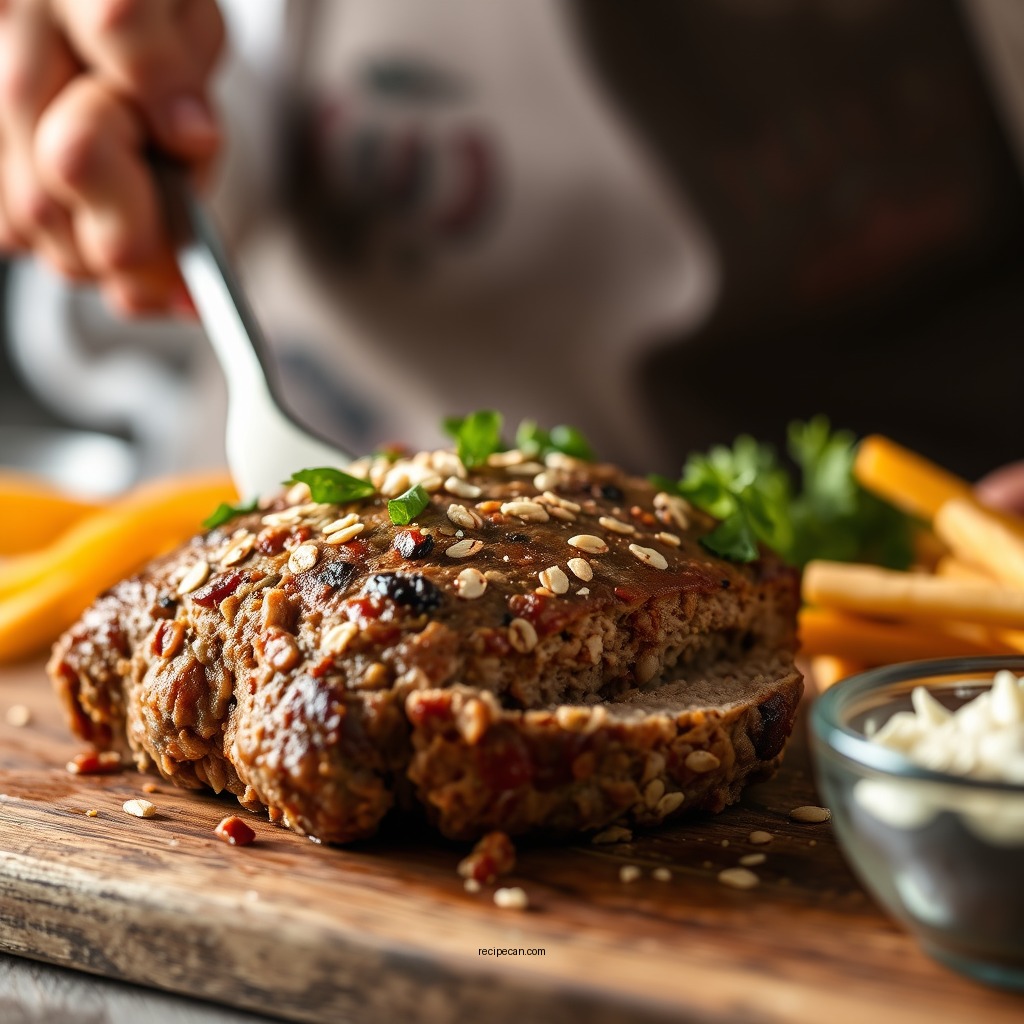 Step-by-Step Preparation Guide - meatloaf recipe made with oats
