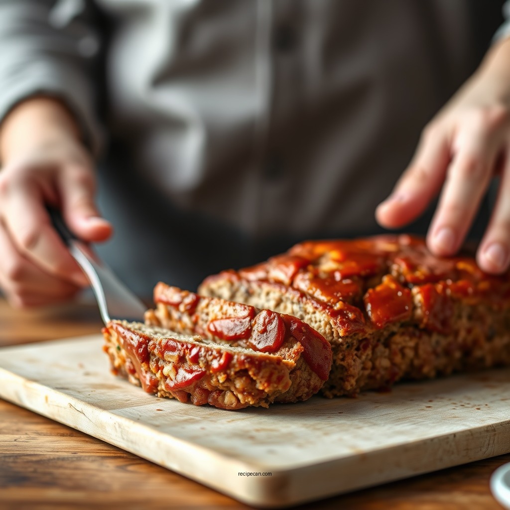 Shaping and Baking the Meatloaf - meatloaf recipe quaker oats