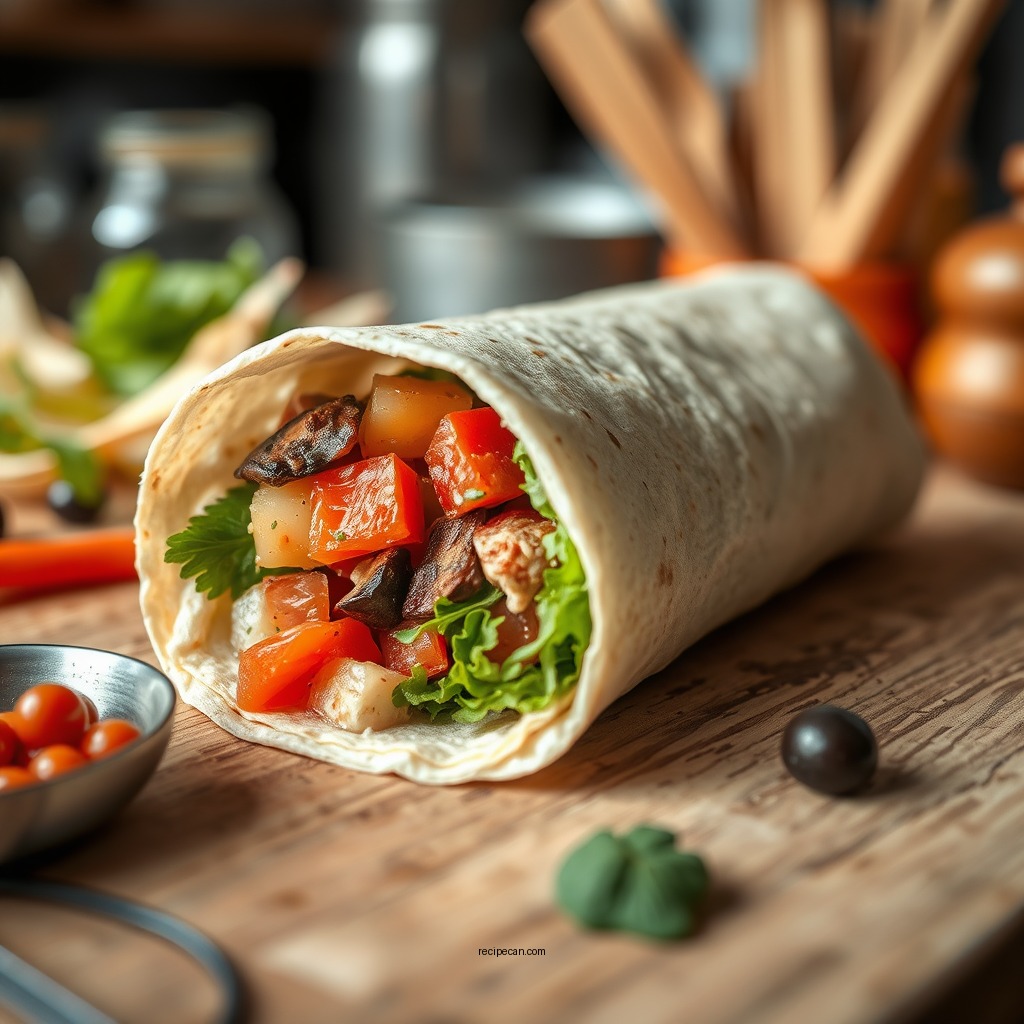 Ingredients for Your Mediterranean Wrap - mediterranean wrap recipe