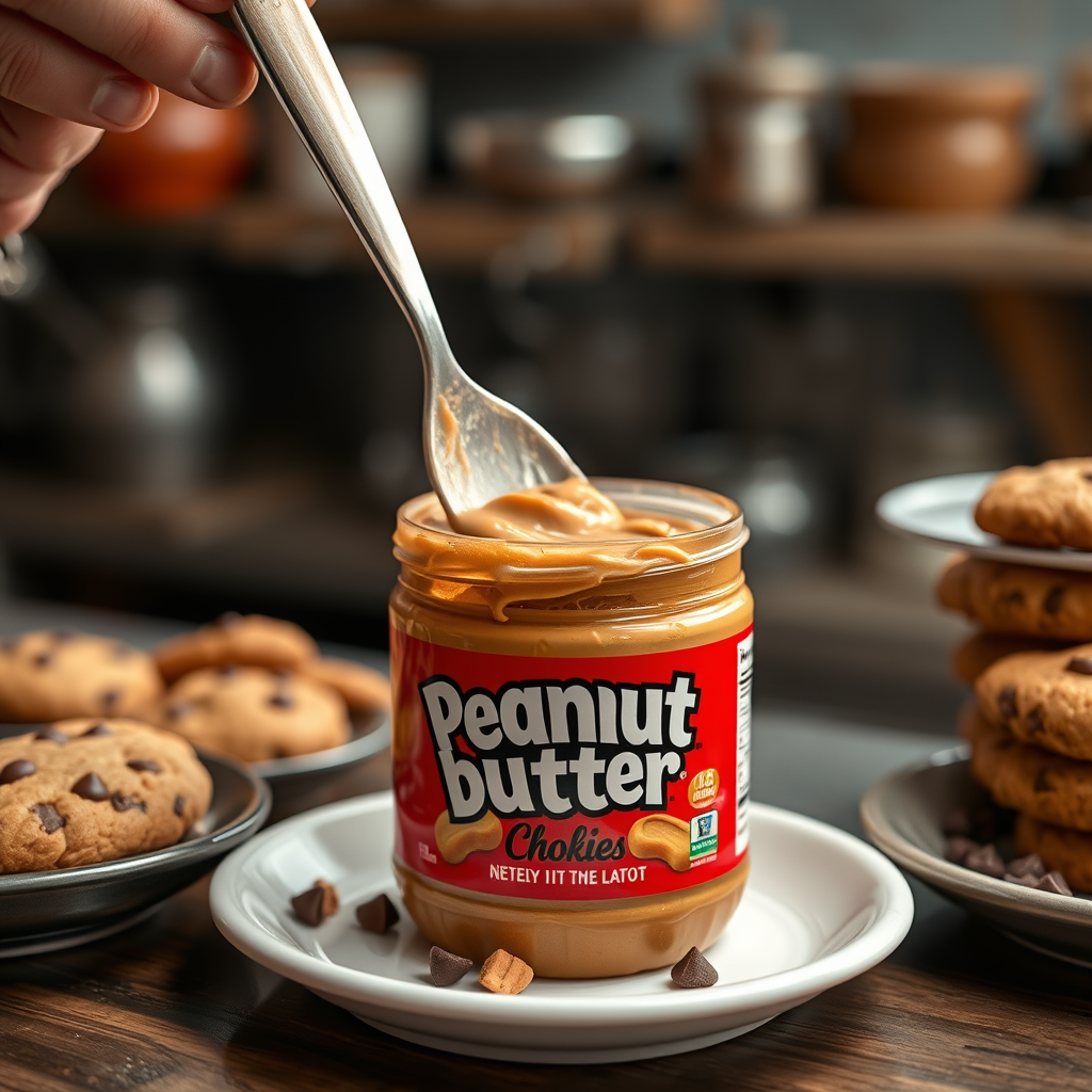 Choosing the Right Peanut Butter - melting peanut butter adding to chocolate chips cookies recipe