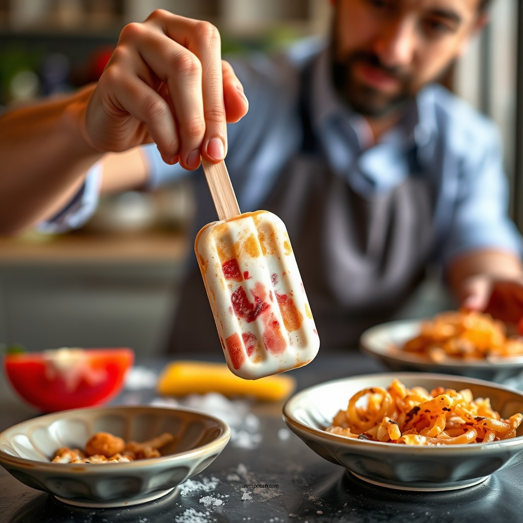 Step-by-Step Preparation - mexican ice cream popsicle recipe