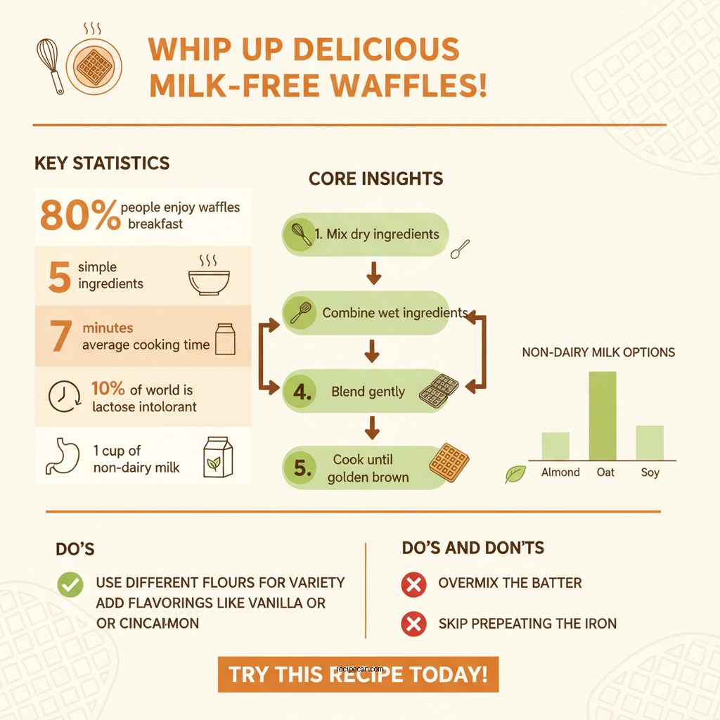 milk free waffles recipe - Data Infographic and Statistics
