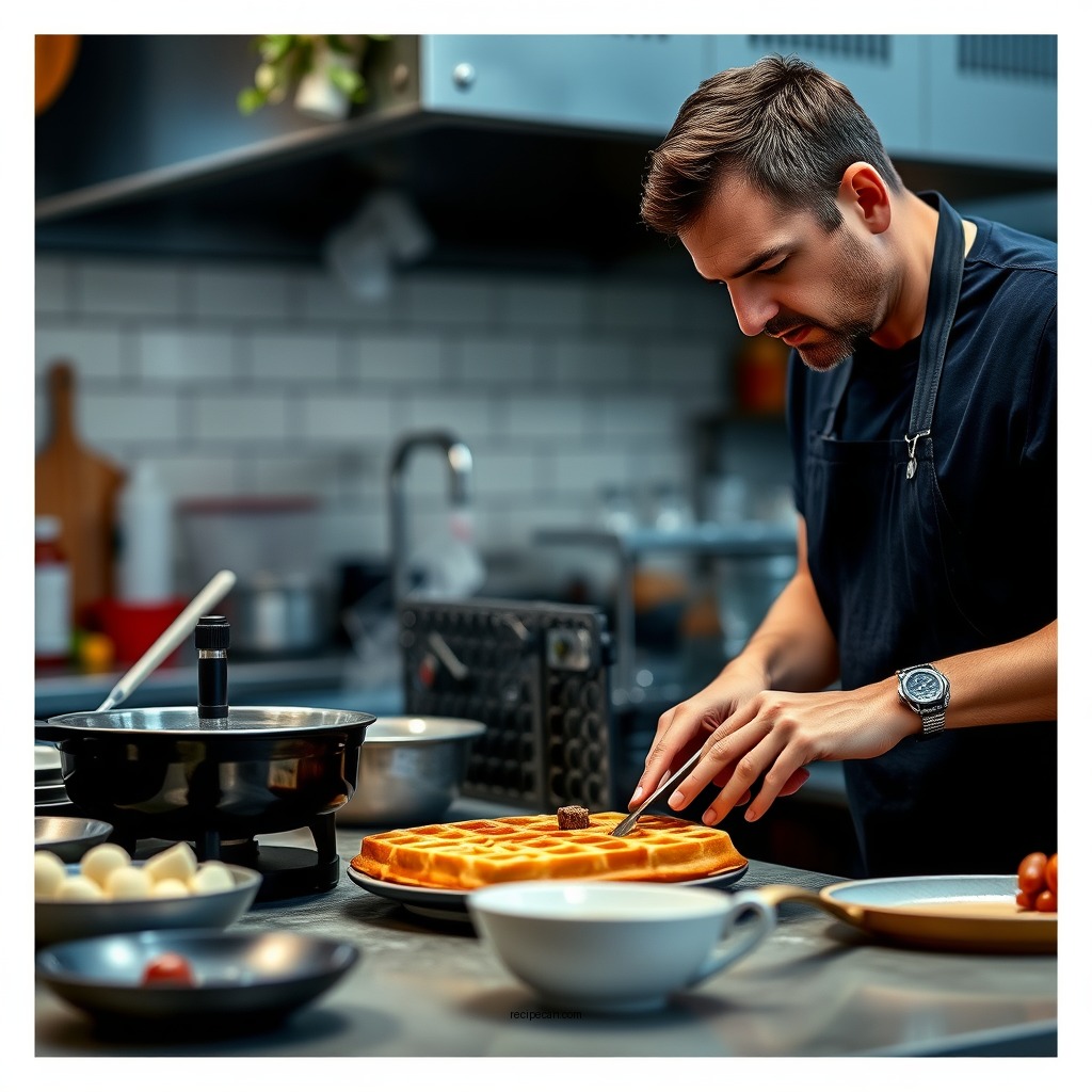 Preparation Steps - milk free waffles recipe