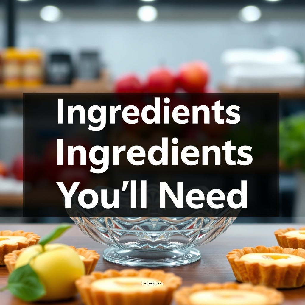 Ingredients You'll Need - mini apple tart recipe