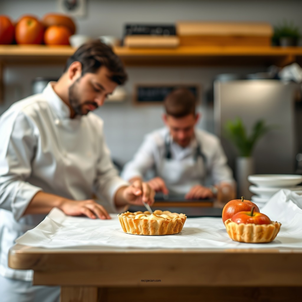 Preparing the Pastry - mini apple tart recipe