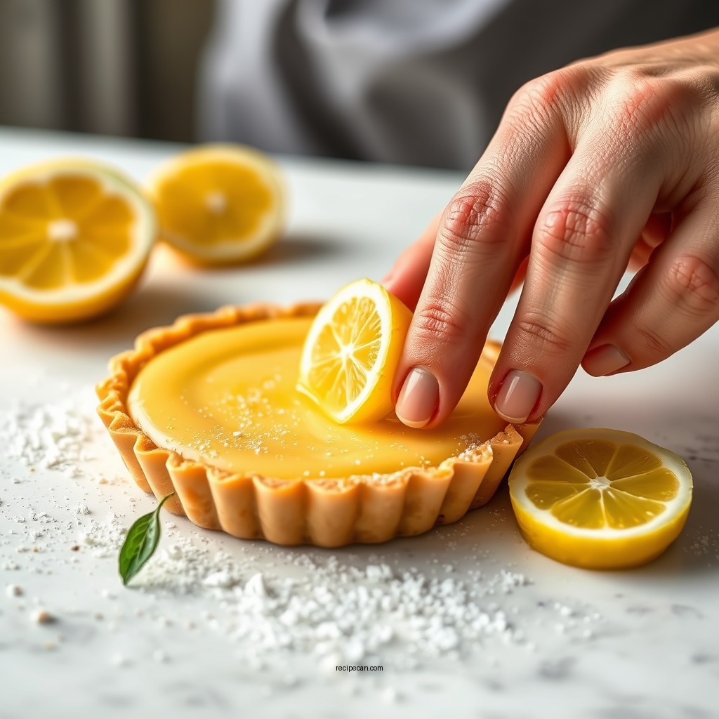 Making the Tart Crust - mini lemon tarts recipe