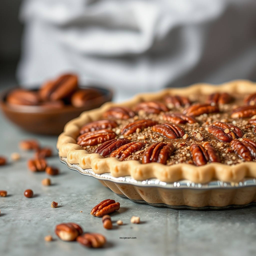 Making the Pecan Pie Filling - mini pecan pie recipe