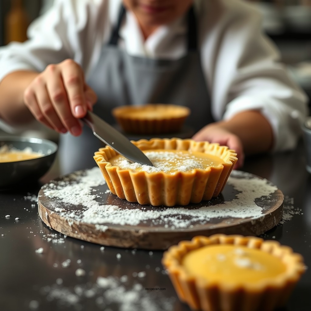 Preparing the Tart Crust - mini tarts recipe
