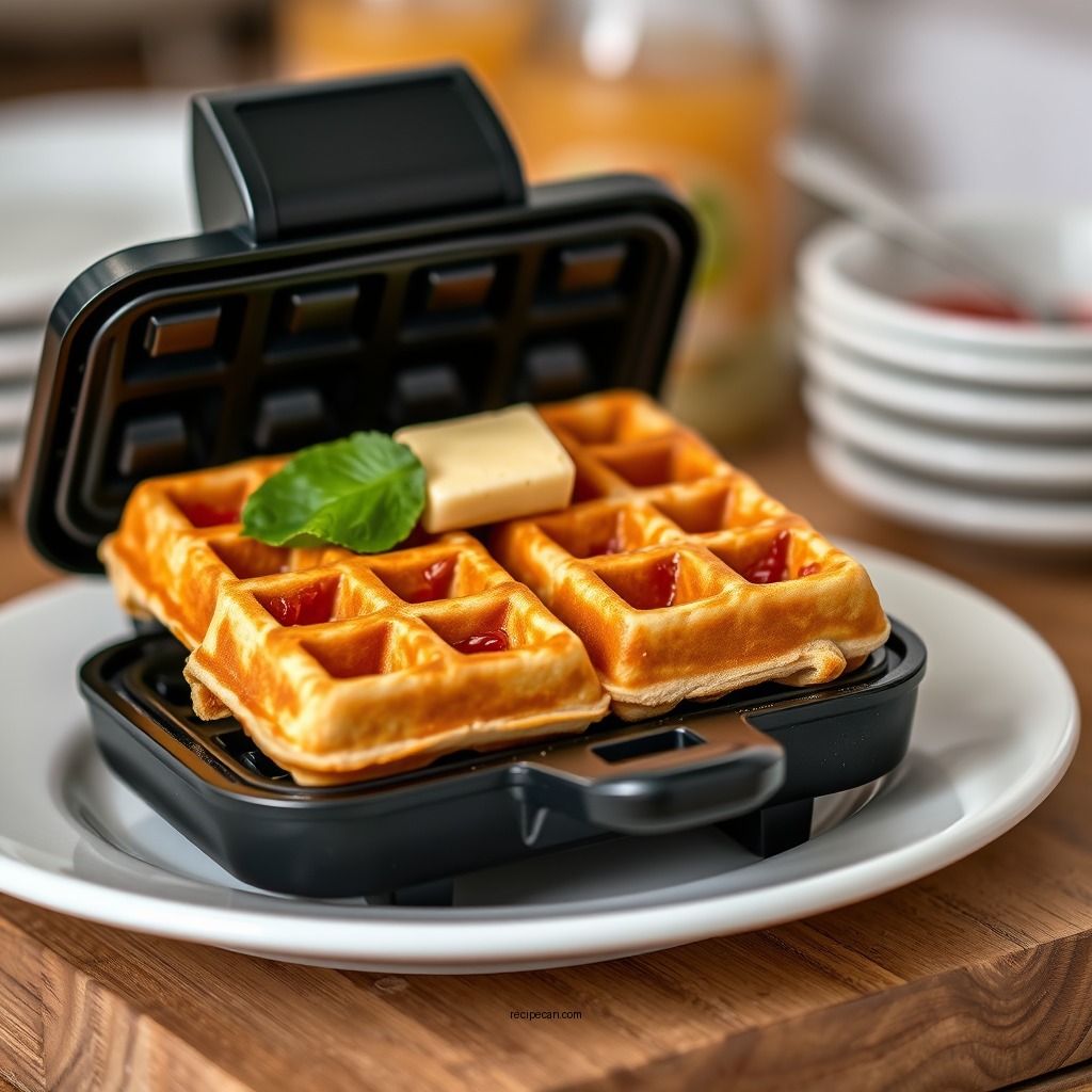 Classic Mini Waffles - mini waffle maker recipe