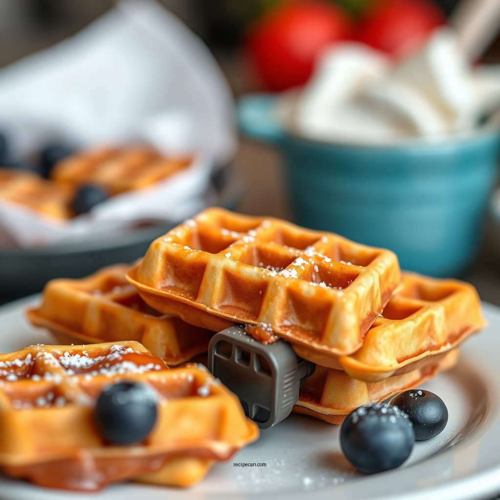 Sweet Mini Waffles - mini waffle maker recipe