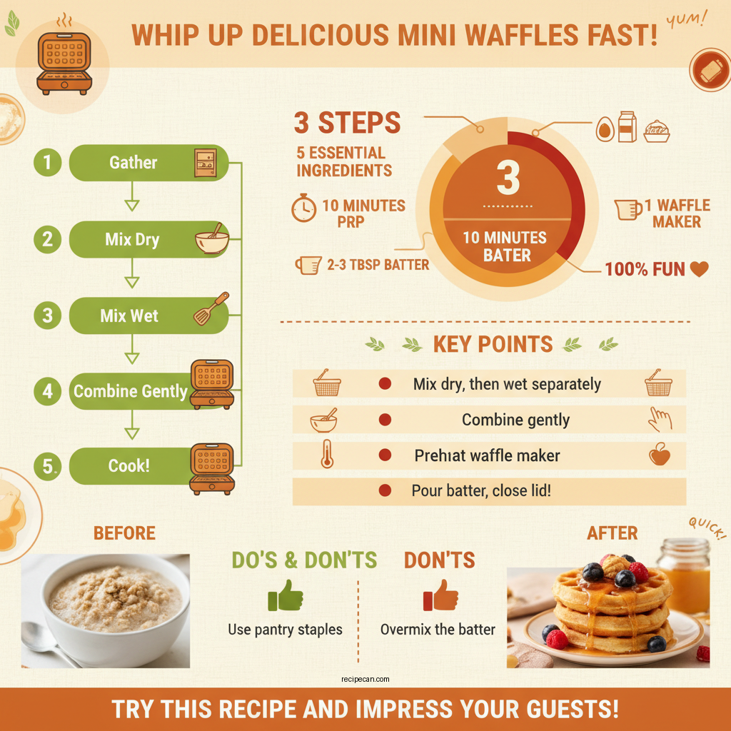 mini waffles recipe - Data Infographic and Statistics