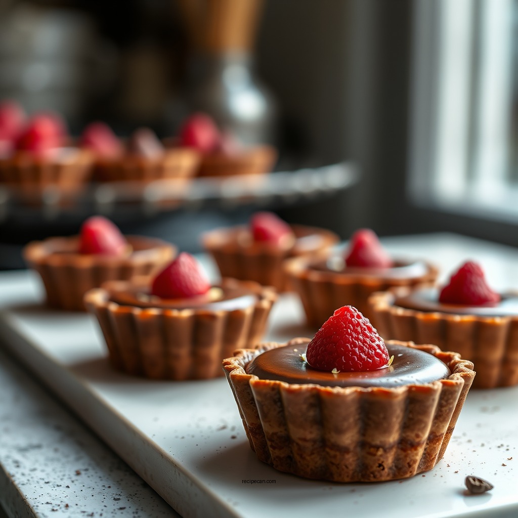 Chocolate Mini Tarts - miniature tart recipes