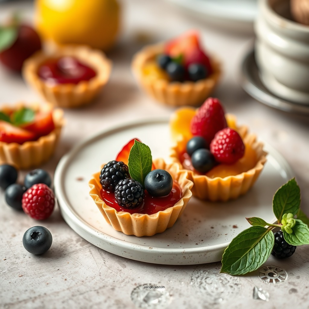 Classic Miniature Fruit Tarts - miniature tart recipes