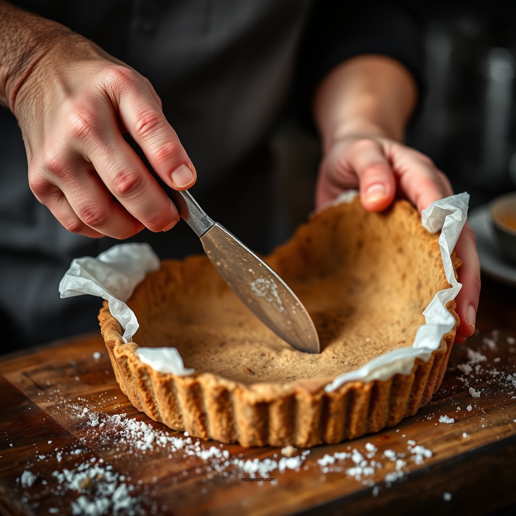 Preparing the Crust - mississippi mud pie recipe